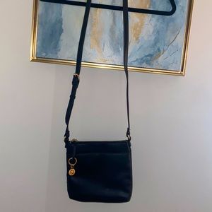 Black Leather Crossbody Bag